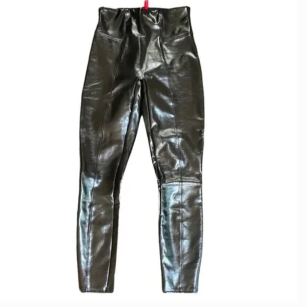 Spanx Faux‎ Leather Patent Legging Black XL - Picture 2 of 4